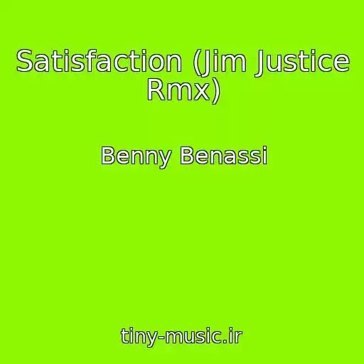 کاور آهنگ Satisfaction (Jim Justice Rmx) از Benny Benassi
