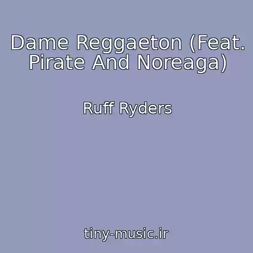 کاور آهنگ Dame Reggaeton (Feat. Pirate And Noreaga) از Ruff Ryders
