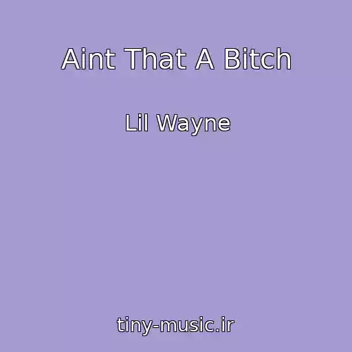کاور آهنگ Aint That A Bitch از Lil Wayne