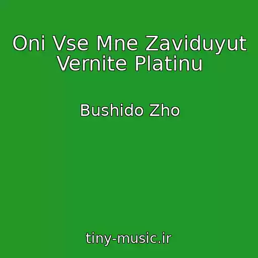 کاور آهنگ Oni Vse Mne Zaviduyut Vernite Platinu از Bushido Zho
