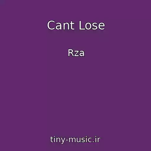 کاور آهنگ Cant Lose از Rza