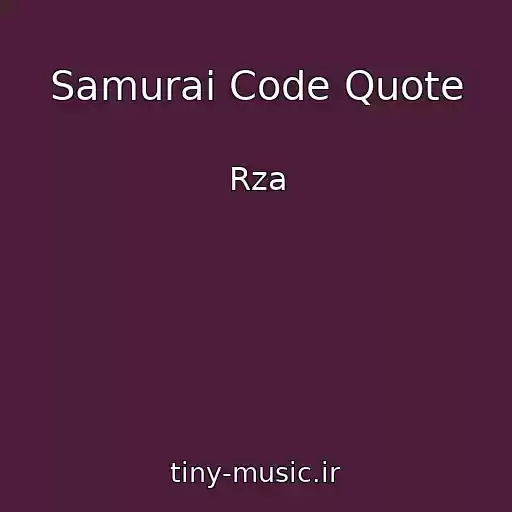 کاور آهنگ Samurai Code Quote از Rza