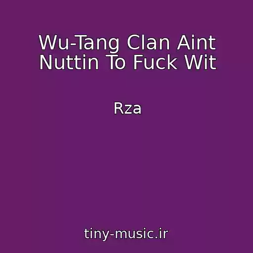 کاور آهنگ Wu-Tang Clan Aint Nuttin To Fuck Wit از Rza