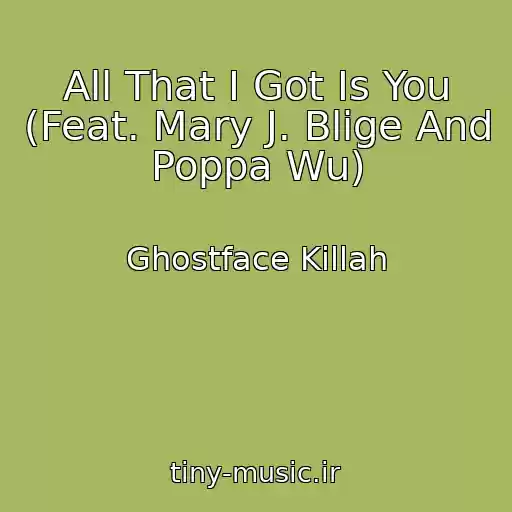 کاور آهنگ All That I Got Is You (Feat. Mary J. Blige And Poppa Wu) از Ghostface Killah