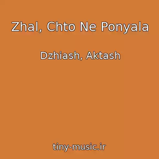 کاور آهنگ Zhal, Chto Ne Ponyala از Dzhiash, Aktash