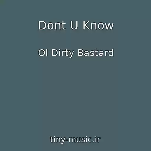 کاور آهنگ Dont U Know از Ol Dirty Bastard