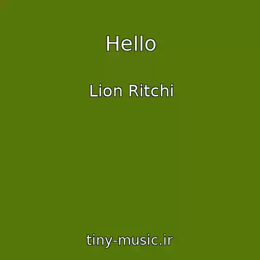 کاور آهنگ Hello از Lion Ritchi