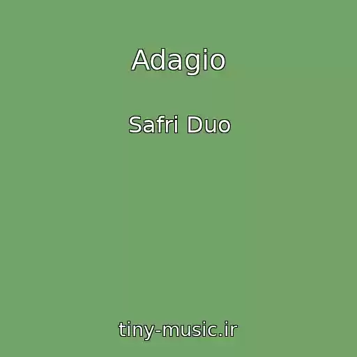 کاور آهنگ Adagio از Safri Duo