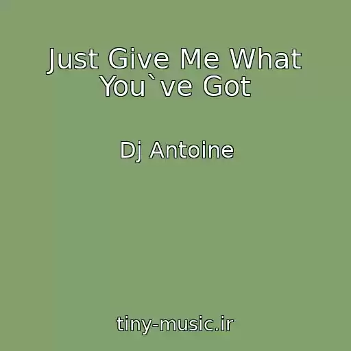 کاور آهنگ Just Give Me What You`ve Got از Dj Antoine
