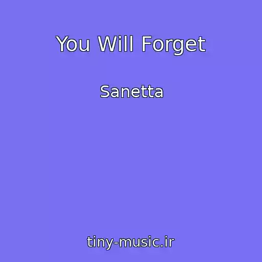 کاور آهنگ You Will Forget از Sanetta