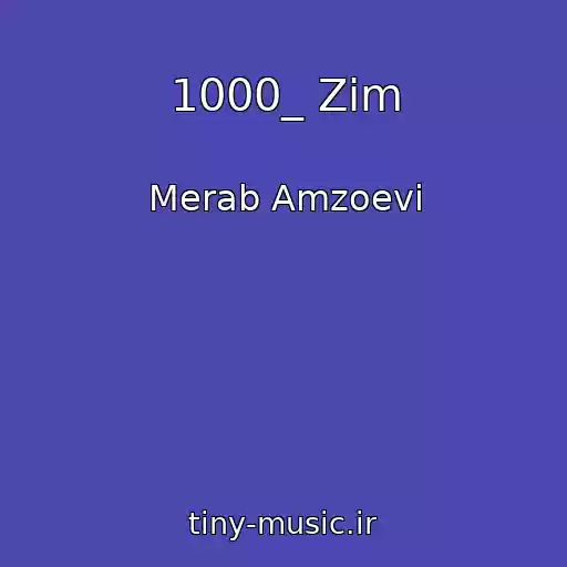 کاور آهنگ 1000_ Zim از Merab Amzoevi