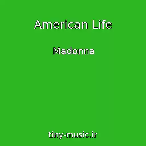 کاور آهنگ American Life از Madonna