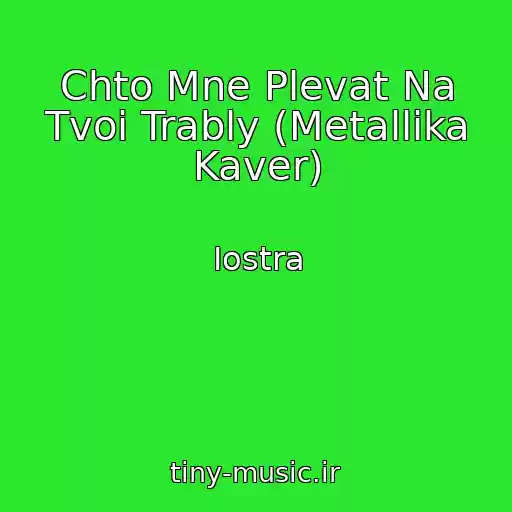 کاور آهنگ Chto Mne Plevat Na Tvoi Trably (Metallika Kaver) از Iostra