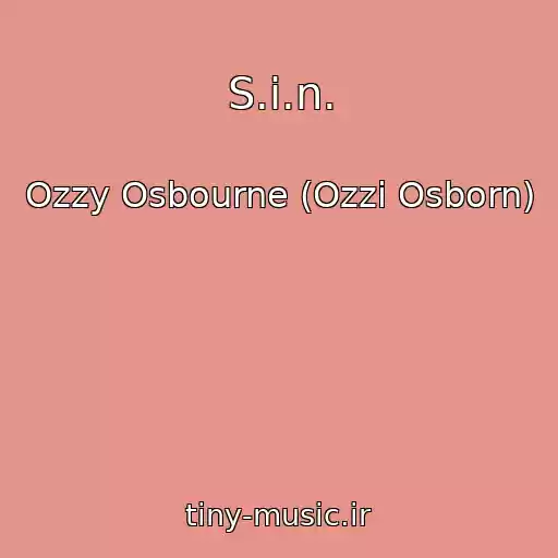 کاور آهنگ S.i.n. از Ozzy Osbourne (Ozzi Osborn)