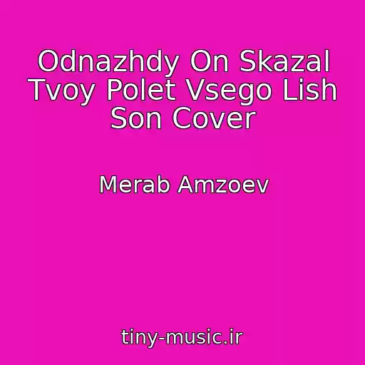 کاور آهنگ Odnazhdy On Skazal Tvoy Polet Vsego Lish Son Cover از Merab Amzoev