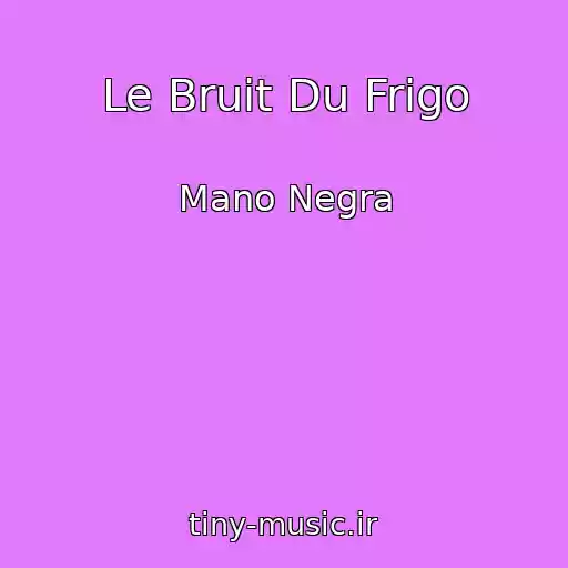 کاور آهنگ Le Bruit Du Frigo از Mano Negra