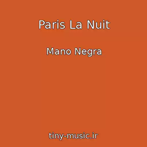 کاور آهنگ Paris La Nuit از Mano Negra