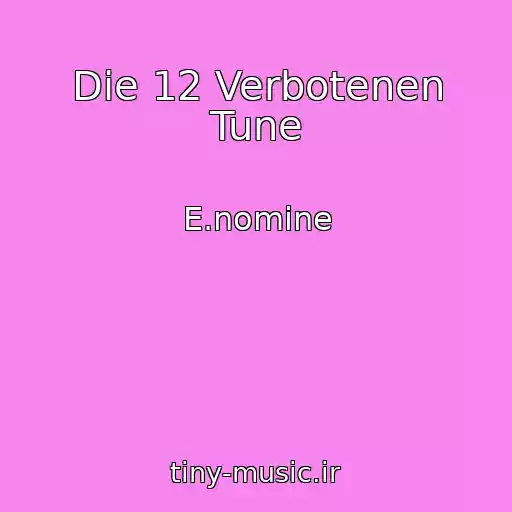 کاور آهنگ Die 12 Verbotenen Tune از E.nomine