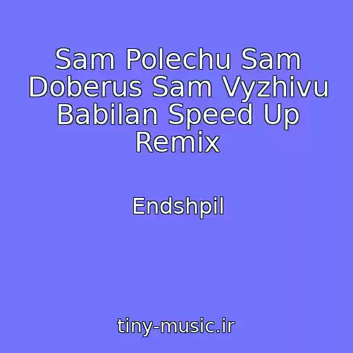 کاور آهنگ Sam Polechu Sam Doberus Sam Vyzhivu Babilan Speed Up Remix از Endshpil