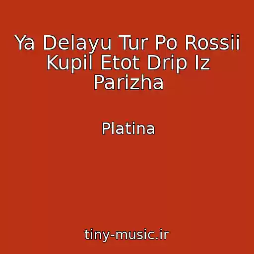 کاور آهنگ Ya Delayu Tur Po Rossii Kupil Etot Drip Iz Parizha از Platina