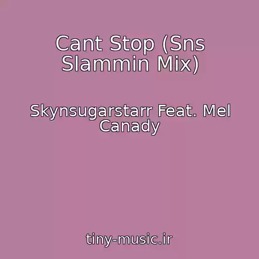 کاور آهنگ Cant Stop (Sns Slammin Mix) از Skynsugarstarr Feat. Mel Canady
