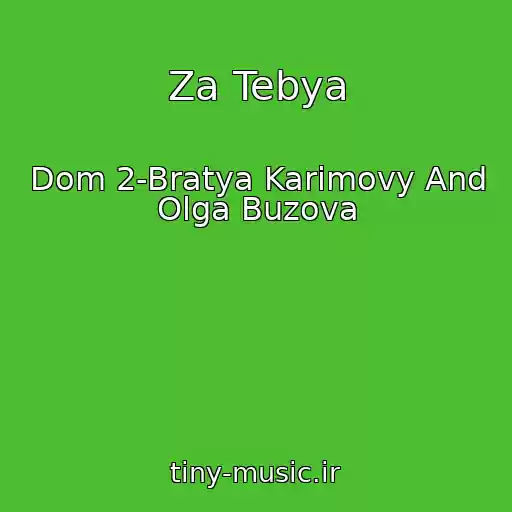 کاور آهنگ Za Tebya از Dom 2-Bratya Karimovy And Olga Buzova