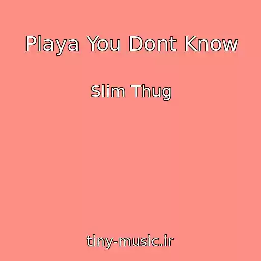 کاور آهنگ Playa You Dont Know از Slim Thug