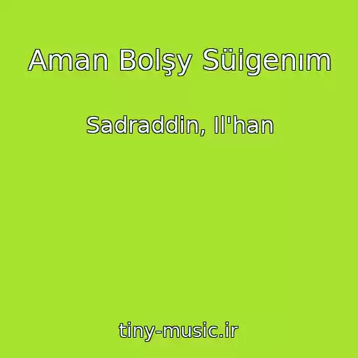 کاور آهنگ Aman Bolşy Süigenım از Sadraddin, Il'han