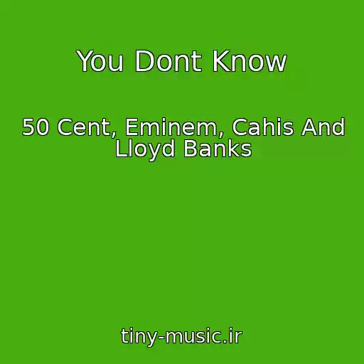 کاور آهنگ You Dont Know از 50 Cent, Eminem, Cahis And Lloyd Banks