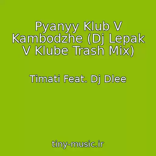کاور آهنگ Pyanyy Klub V Kambodzhe (Dj Lepak V Klube Trash Mix) از Timati Feat. Dj Dlee