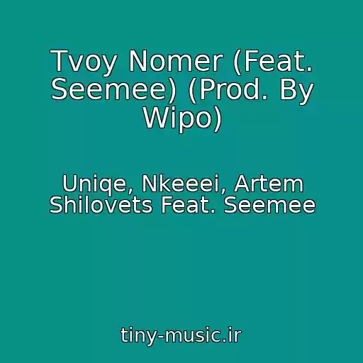 کاور آهنگ Tvoy Nomer (Feat. Seemee) (Prod. By Wipo) از Uniqe, Nkeeei, Artem Shilovets Feat. Seemee