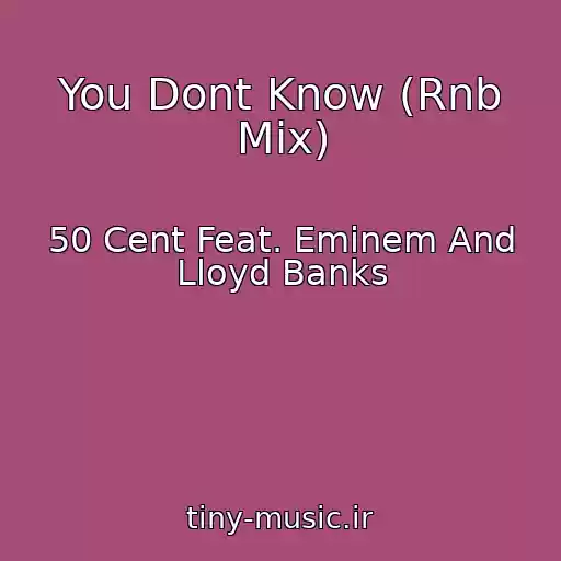 کاور آهنگ You Dont Know (Rnb Mix) از 50 Cent Feat. Eminem And Lloyd Banks
