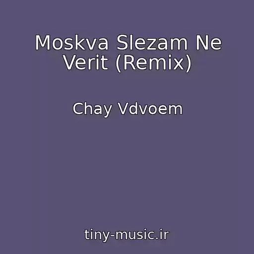 کاور آهنگ Moskva Slezam Ne Verit (Remix) از Chay Vdvoem