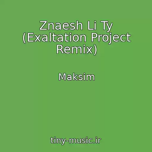 کاور آهنگ Znaesh Li Ty (Exaltation Project Remix) از Maksim