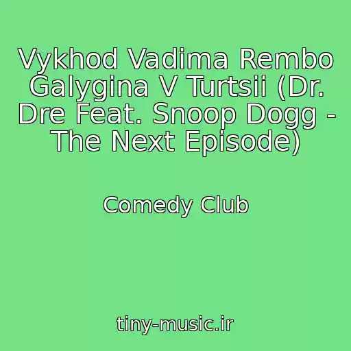 کاور آهنگ Vykhod Vadima Rembo Galygina V Turtsii (Dr. Dre Feat. Snoop Dogg - The Next Episode) از Comedy Club