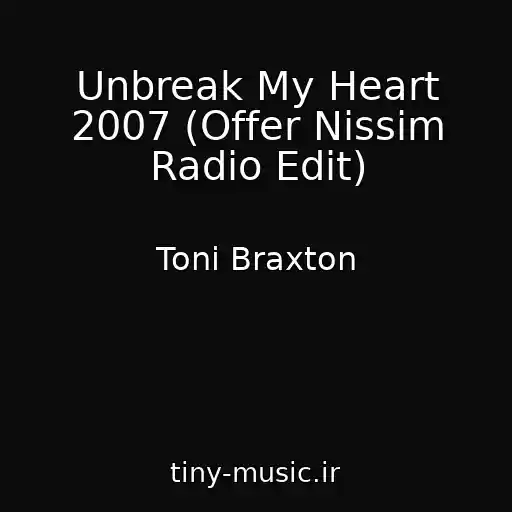 کاور آهنگ Unbreak My Heart 2007 (Offer Nissim Radio Edit) از Toni Braxton