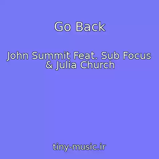 کاور آهنگ Go Back از John Summit Feat. Sub Focus & Julia Church