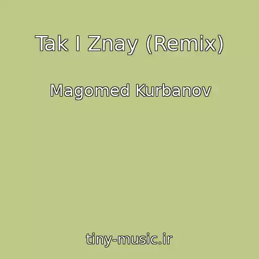 کاور آهنگ Tak I Znay (Remix) از Magomed Kurbanov