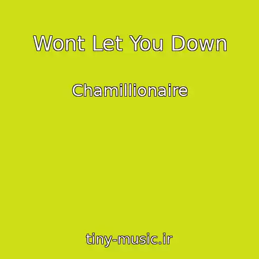کاور آهنگ Wont Let You Down از Chamillionaire