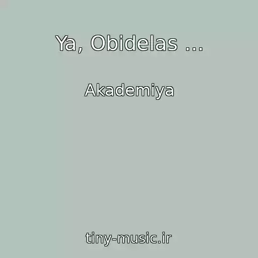 کاور آهنگ Ya, Obidelas ... از Akademiya