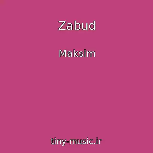 کاور آهنگ Zabud از Maksim