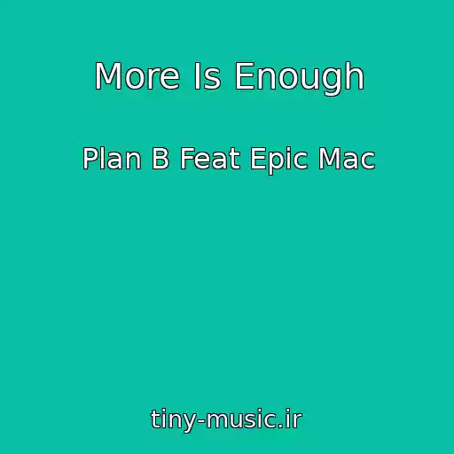 کاور آهنگ More Is Enough از Plan B Feat Epic Mac