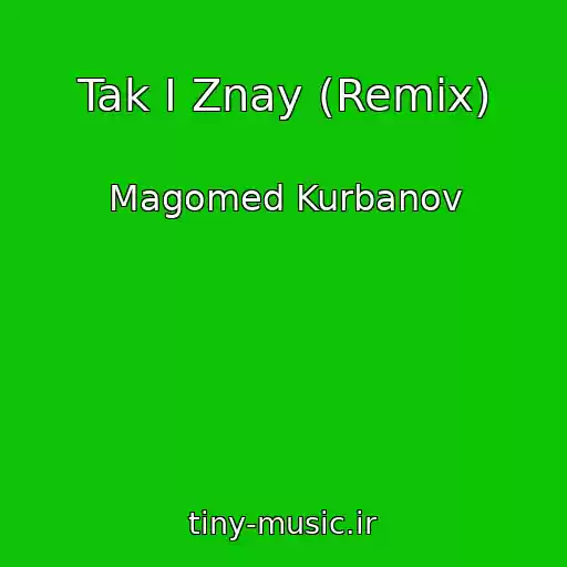 کاور آهنگ Tak I Znay (Remix) از Magomed Kurbanov