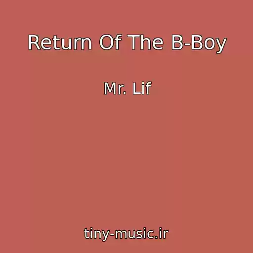 کاور آهنگ Return Of The B-Boy از Mr. Lif