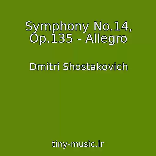 کاور آهنگ Symphony No.14, Op.135 - Allegro از Dmitri Shostakovich
