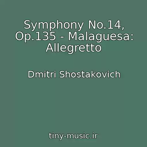 کاور آهنگ Symphony No.14, Op.135 - Malaguesa: Allegretto از Dmitri Shostakovich