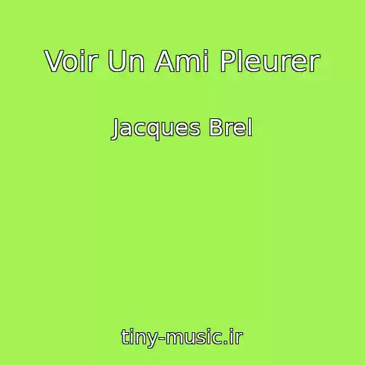 کاور آهنگ Voir Un Ami Pleurer از Jacques Brel