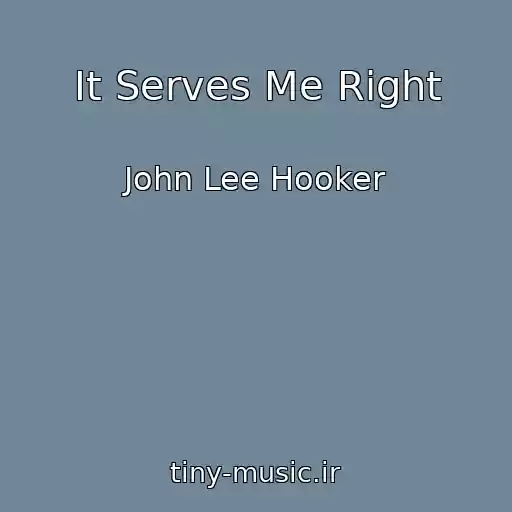کاور آهنگ It Serves Me Right از John Lee Hooker
