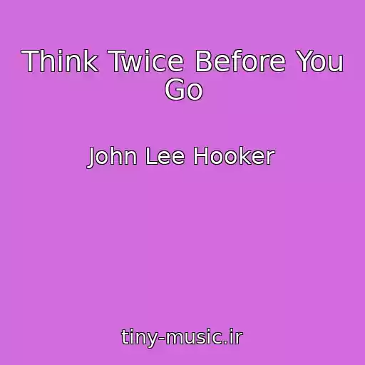 کاور آهنگ Think Twice Before You Go از John Lee Hooker