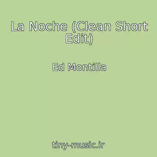 کاور آهنگ La Noche (Clean Short Edit) از Ed Montilla